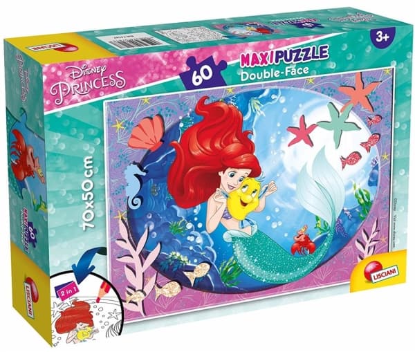 Lisciani Puzzle Df Supermaxi 60 Little Mermaid, 3 år