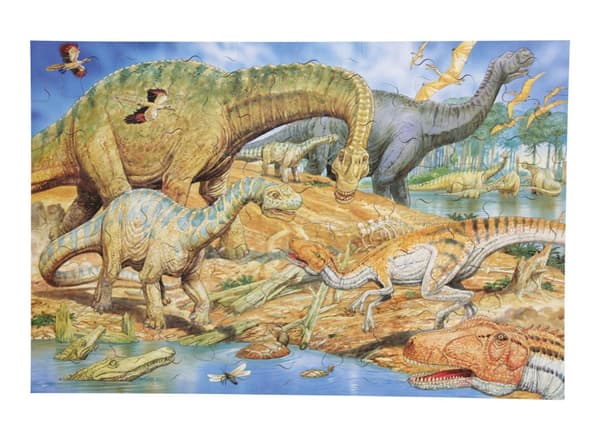 Golvpussel dinosaurier 60x40cm