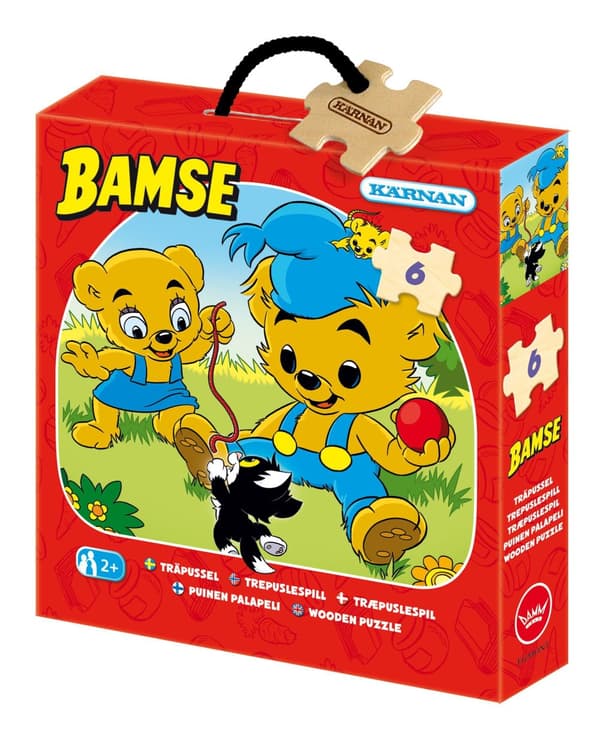 Träpussel Bamse 6 bitar