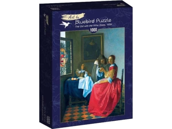 Bluebird Puzzle Puzzle 1000 Vermeer jente med et glass vin