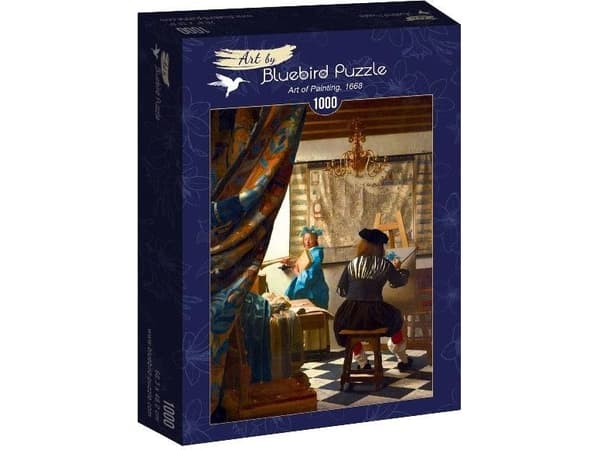 Blåfugl-puslespill Puslespill 1000 Vermeer-allegori om maleri