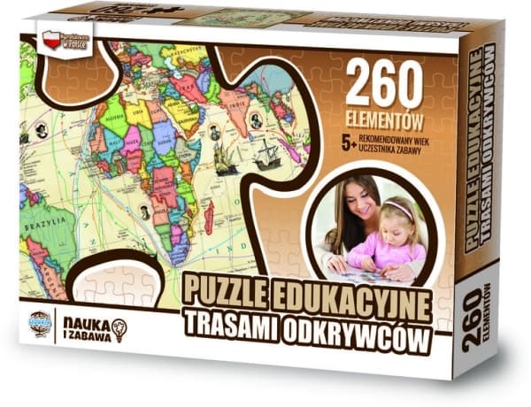 ZACHEM Puzzle 260el On the routes of discoverers educational (8047)