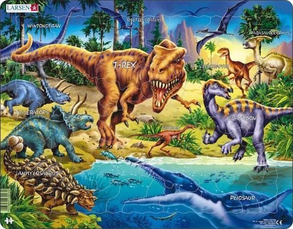 Larsen Dinosaurier Pussel 57 bitar