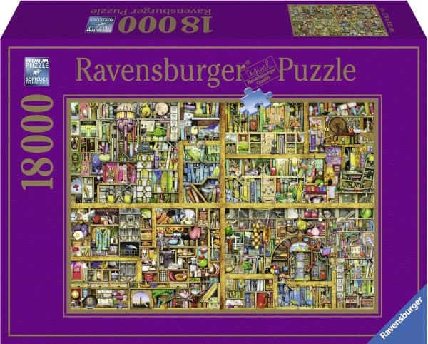 Ravensburger Colin Thompson Bookshelf, 18000 styck, Fantasi, 14 År