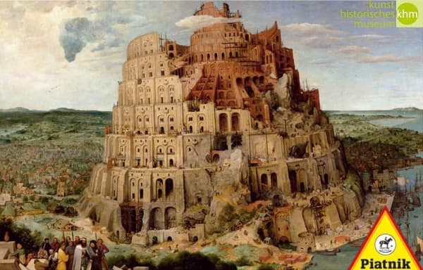 PIATNIK Pussel "Bruegel. Babylons "Bok", 1000 det.