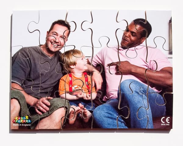 Pussel olika familjer 8 olika pussel
