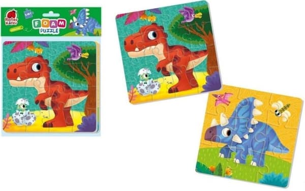 Red Kafer Foam pussel 2in1 "Dinosaurier" RK6050-06