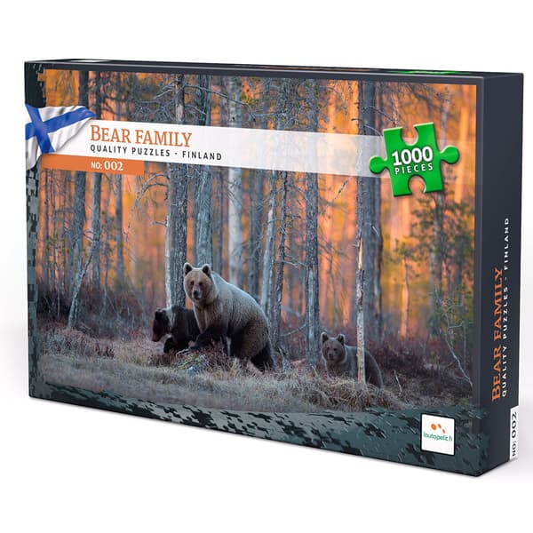 Nordic Puzzels: Bear Family 1000 Palaa