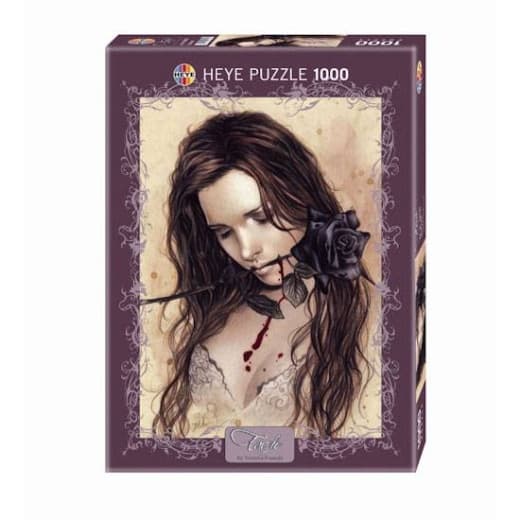 Heye Palapeli : Dark Rose by Victoria Frances 1000 palaa