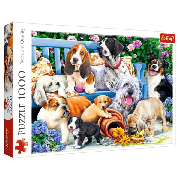 Trefl Dogs in the Garden 1000 Brikker