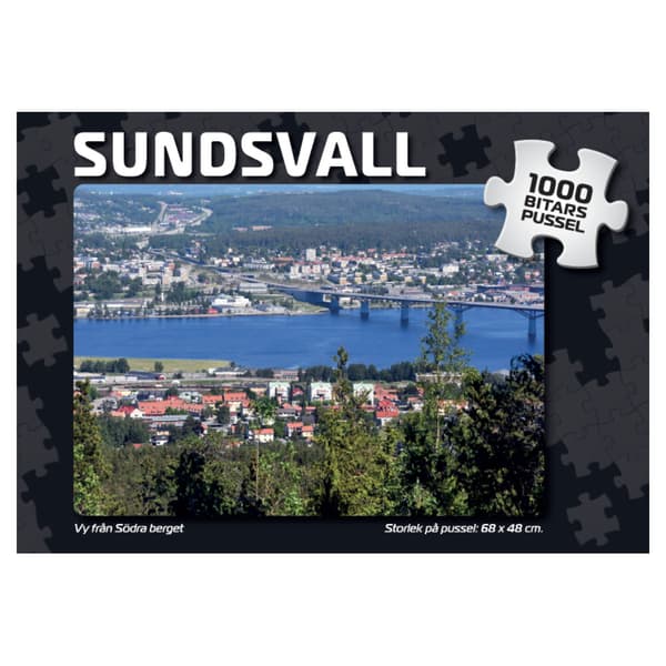 Palapeli: Sundsvall Vy från södra berget 1000 Palaa
