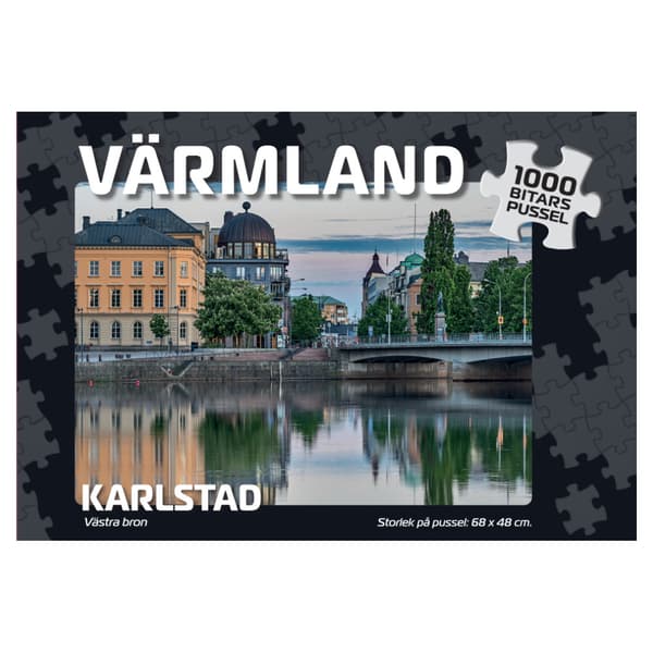 Puslespil: Karlstad Västra bron 1000 Brikker