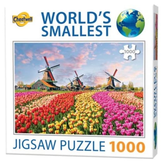 World's Smallest Puzzle: Dutch Windmills 1000 palaa