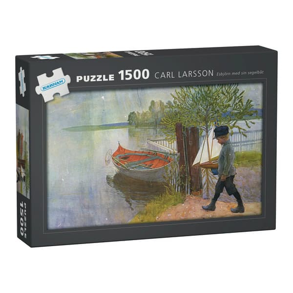 Kärnan Pussel: Carl Larsson - Esbjörn med sin segelbåt 1500 Bitar
