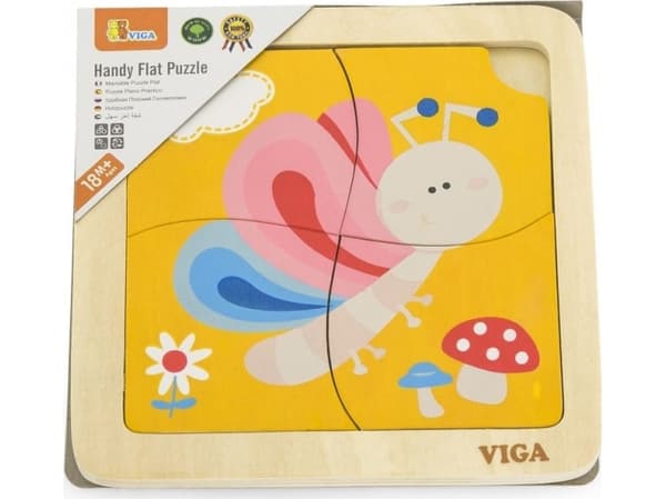 Viga 50136 Puslespill på matte - sommerfugl
