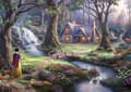 Miniatyrbild 2 av 3: Disney Snow White Thomas Kinkade Pussel 1000 bitar Schmidt