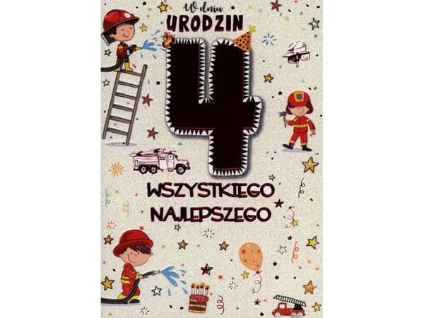 PASSION CARDS 4:e födelsedagskortet för en pojke