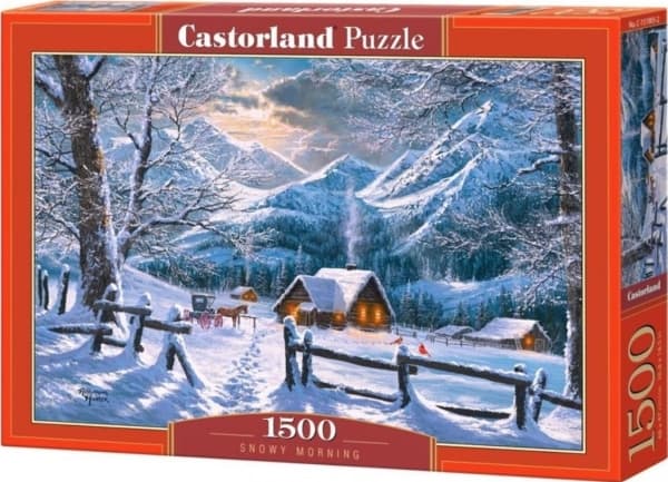 Castorland PUZZLE 1500 EL SNOWY MORNING SNOW MORNING MOUNTAINS