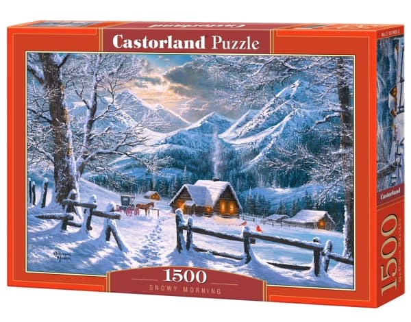 Castorland PUZZLE 1500 EL SNOWY MORNING SNOW MORNING MOUNTAINS