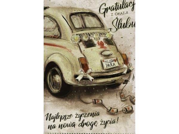 PASSION CARDS Karnet W dniu ślubu PR-075