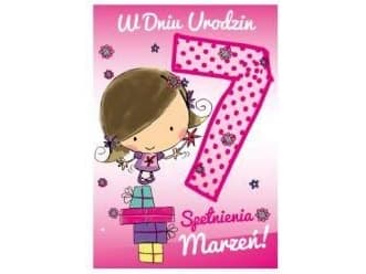 PASSION CARDS 7th birthday card. Make your dreams come true! PP-1565
