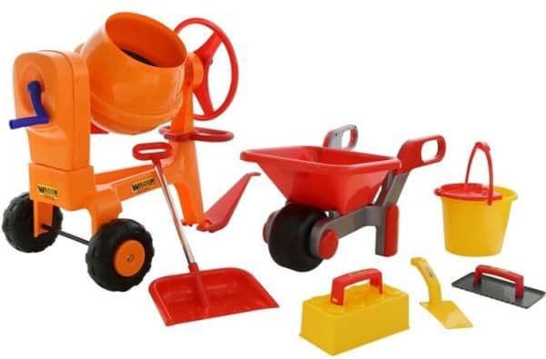 Polesie Concrete mixer with hitch + sand accessories (57815)