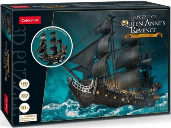 Cubic Fun 3D LED-pussel Queen Anne's Revenge