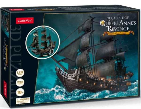 Cubic Fun 3D LED-pussel Queen Anne's Revenge