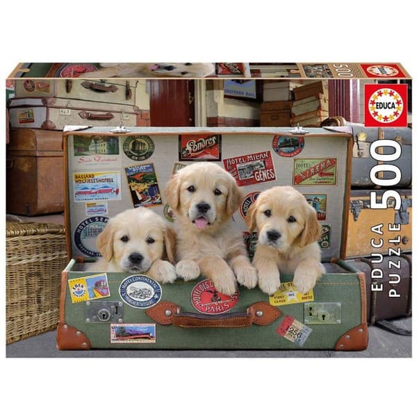 Educa Puppies in the Luggage Puzzle 500 pcs 17645