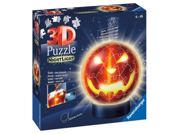 BRIO 10311253 Ravensburger Pumpkin Night Light 72pc 3D Jigsaw Puzzle