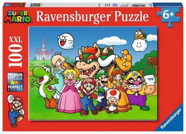 Ravensburger Super Mario Fun 100 Teile XXL, 100 kpl, Videopeli, 6 vuosi/vuosia