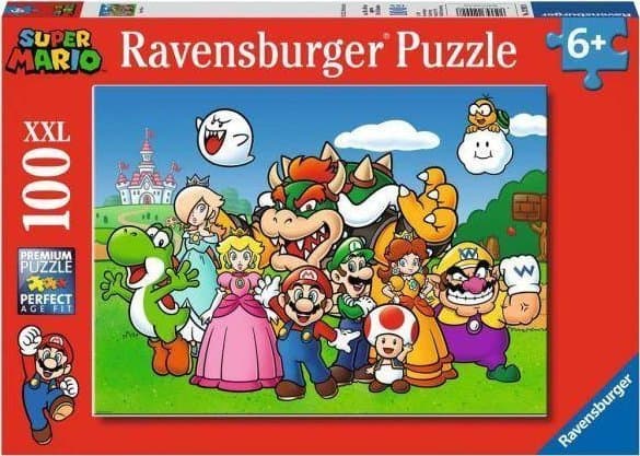 Ravensburger Super Mario Fun 100 Teile XXL, 100 kpl, Videopeli, 6 vuosi/vuosia