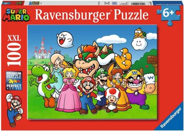 Ravensburger Super Mario Fun 100 Teile XXL, 100 kpl, Videopeli, 6 vuosi/vuosia