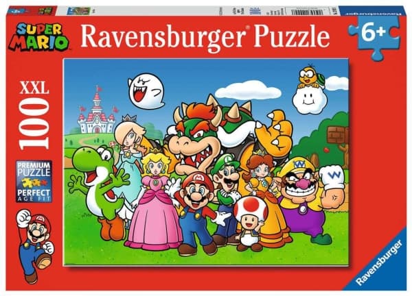 Ravensburger Super Mario Fun 100 Teile XXL, 100 kpl, Videopeli, 6 vuosi/vuosia