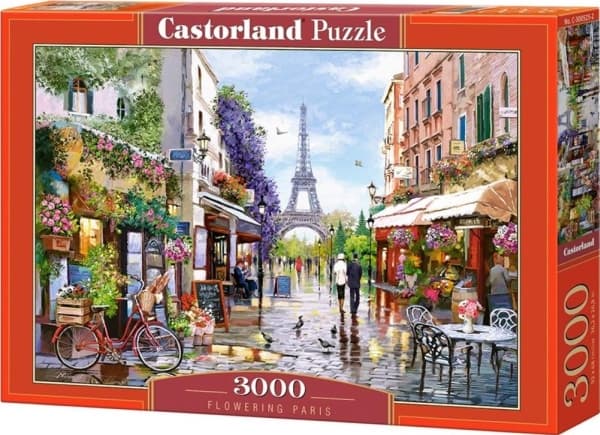 Castorland Flowering Paris 3000 pcs, 3000 styck, Stad, 9 År