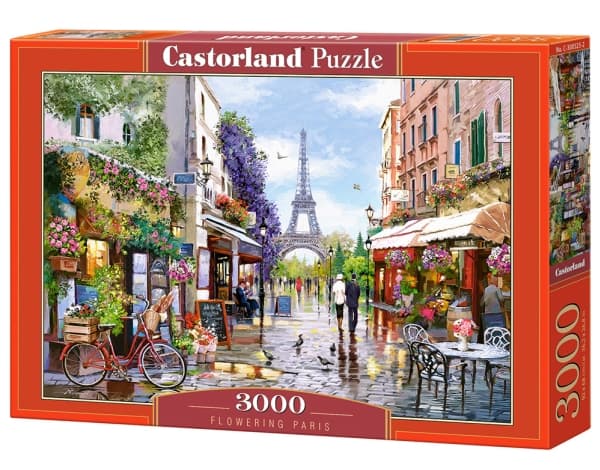 Castorland Flowering Paris 3000 pcs, 3000 styck, Stad, 9 År