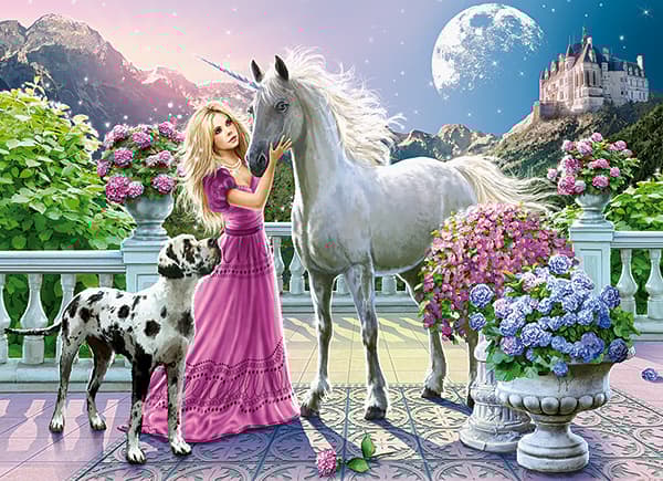 Castorland My Friend Unicorn 300 pcs, 300 styck, Älva, 8 År