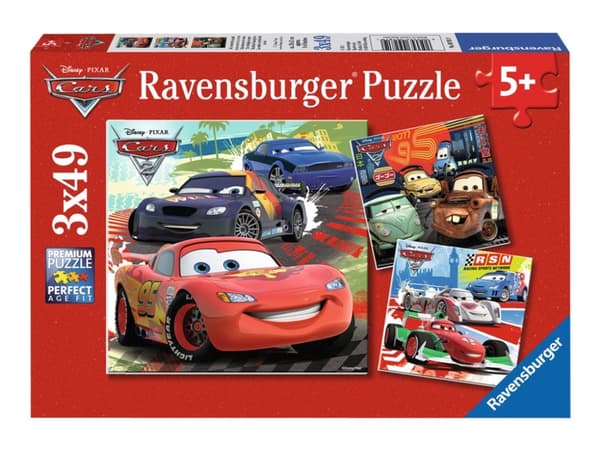 Ravensburger Disney Pixar Cars - Maailmanlaajuinen kilpa-ajohuvi - puslespil - 49 stykkeriä