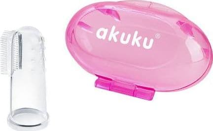 AKUKU A0265 Silicone toothbrush in case pink