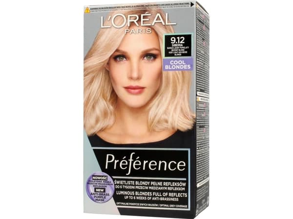 L'Oreal Professionnel Loreal Preference Hårfarge 9.12 Sibir - Very Light Ash Beige Blond 1op.