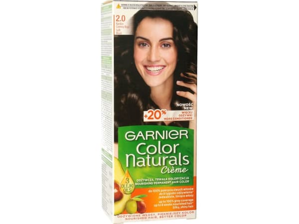 Garnier Color Naturals Color Cream No. 2.0 Very Dark Brown 1op.