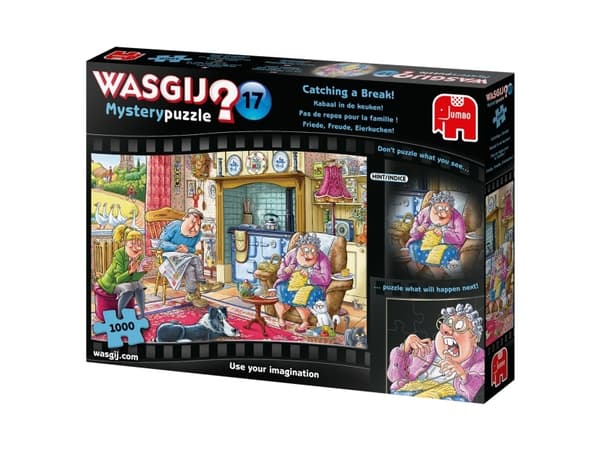 Jumbo Wasgij Mystery 17 Fred, glädje, pannkakor 1000 bitar pussel (19175)