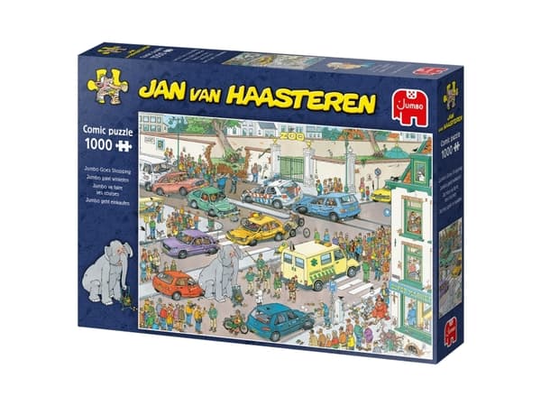 Jan van Haasteren Goes Shopping 1000 pcs, 1000 stykker, Komikk, 12 år