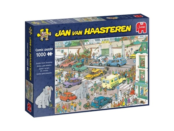 Jan van Haasteren Goes Shopping 1000 pcs, 1000 stykker, Komikk, 12 år