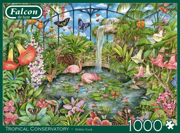 Jumbo Spiele Jumbo (Falcon de luxe) Pussel 1000 bitar - Tropisk vinterträdgård