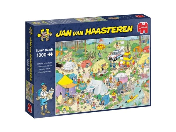 Jan van Haasteren Camping in the Forest 1000 pcs, 1000 kpl, Sarjakuvat, 12 vuosi/vuosia