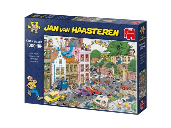 Jan van Haasteren Friday the 13th 1000 pcs Puslespill 1000 stykker Komikk