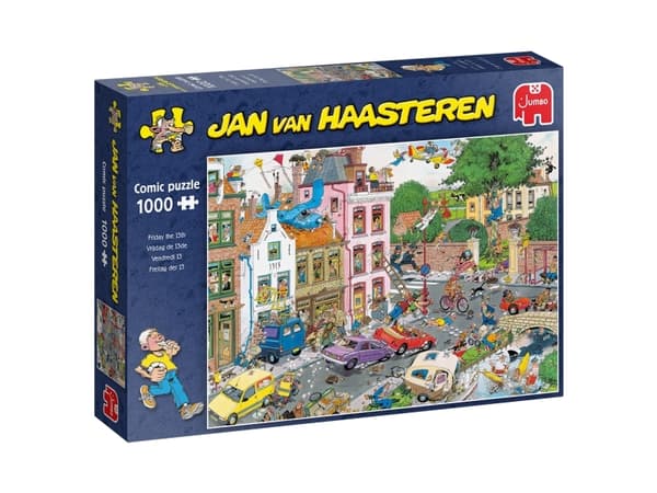 Jan van Haasteren Friday the 13th 1000 pcs Puslespill 1000 stykker Komikk