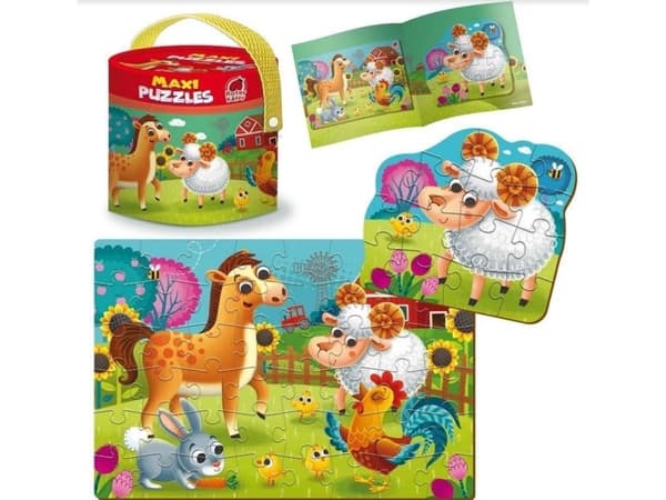 Roter Kafer Maxi Puzzle 2in1 maatila RK1080-01