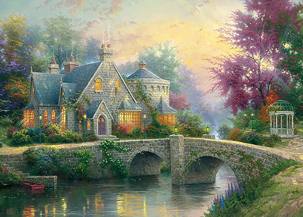 Lamplight Manor Thomas Kinkade Pussel 3000 bitar Schmidt